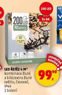 Penny Market LED ŘETĚZ 4 M nabídka