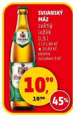 Penny Market Svijanský Máz světlý ležák 0,5 l nabídka