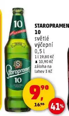 Penny Market STAROPRAMEN 10 světlé výčepní 0,5 l nabídka