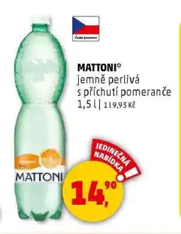 Penny Market MATTONI jemně perlivá s příchutí pomeranče nabídka