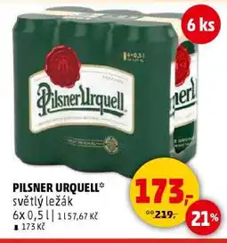 Penny Market Pilsner Urquell světlý ležák nabídka
