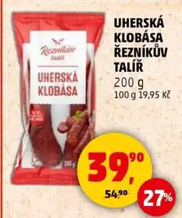 Penny Market UHERSKÁ KLOBÁSA ŘEZNÍKŮV TALÍŘ nabídka