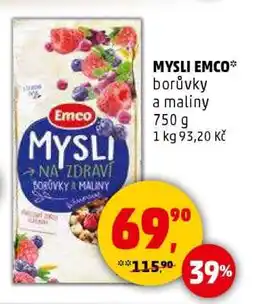 Penny Market MYSLI EMCO borůvky a maliny nabídka
