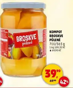 Penny Market KOMPOT BROSKVE PŮLENÉ nabídka