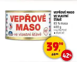 Penny Market Vepřové maso ve vlastní šťávě nabídka