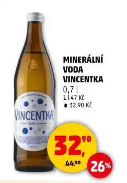 Penny Market MINERÁLNÍ VODA VINCENTKA nabídka