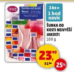 Penny Market Šunka od kosti nejvyšší jakosti nabídka