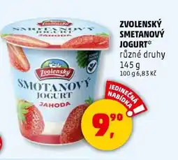 Penny Market Zvolenský smetanový jogurt nabídka