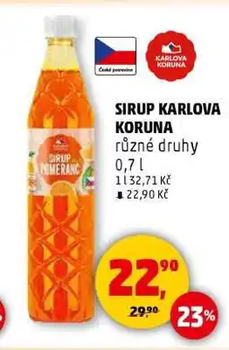 Penny Market SIRUP KARLOVA KORUNA nabídka