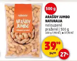 Penny Market ARAŠÍDY JUMBO NATURALIA nabídka