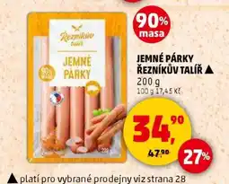 Penny Market JEMNÉ PÁRKY ŘEZNÍKŮV TALÍŘ nabídka