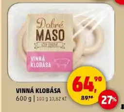 Penny Market Vinná klobása nabídka