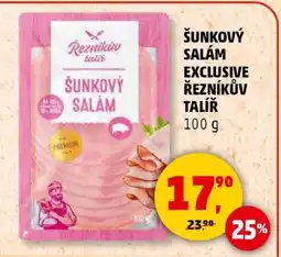 Penny Market Šunkový salám Exclusive Řezníkův talíř nabídka