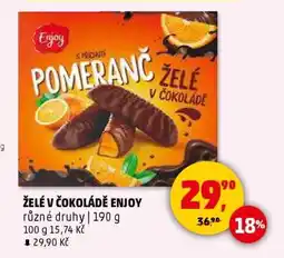 Penny Market ŽELÉ V ČOKOLÁDĚ ENJOY nabídka