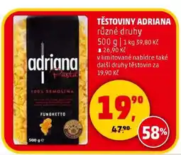 Penny Market Těstoviny Adriana různé druhy nabídka