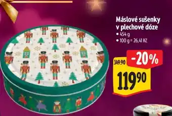 Máslové sušenky v plechové dóze