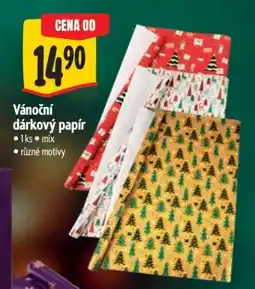 Albert Vánoční dárkový papír nabídka