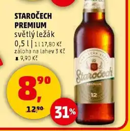 Penny Market STAROČECH PREMIUM světlý ležák nabídka