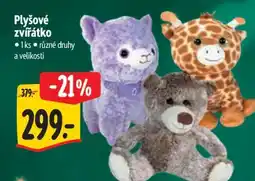 Albert Plyšové zvířátko nabídka