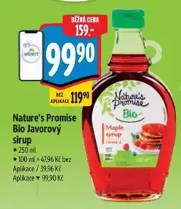 Albert Nature’s Promise Bio Javorový sirup nabídka