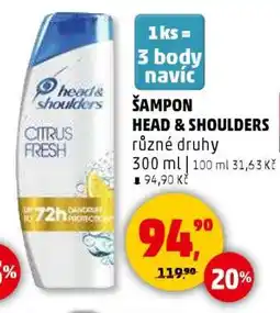Penny Market ŠAMPON HEAD & SHOULDERS nabídka