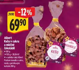 Albert Albert Kešu v cukru a mléčné čokoládě nabídka
