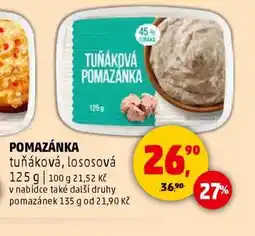 Penny Market POMAZÁNKA tuňáková, lososová nabídka