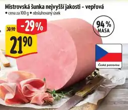 Albert Mistrovská šunka nejvyšší jakosti - vepřová nabídka