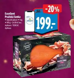 Albert Excellent Pražská šunka nabídka