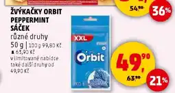 Penny Market Žvýkačky Orbit Peppermint Sáček nabídka