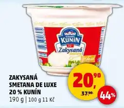 Penny Market ZAKYSANÁ SMETANA DE LUXE 20 % KUNÍN nabídka