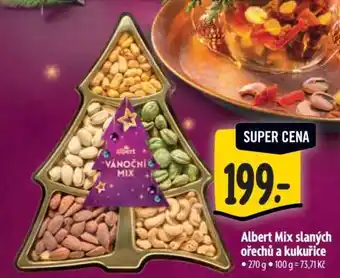 Albert Albert Mix slaných ořechů a kukuřice nabídka