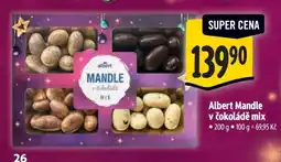 Albert Albert Mandle v čokoládě mix nabídka