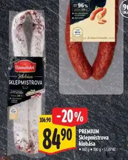 Albert Premium Sklepmistrova klobása nabídka