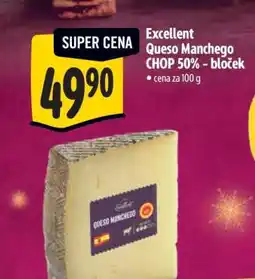 Albert Excellent Queso Manchego CHOP 50% - bloček nabídka