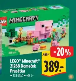 Albert LEGO Minecraft 21268 Domeček Prasátka nabídka