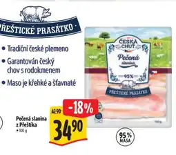 Albert Pečená slanina z přeštíka nabídka