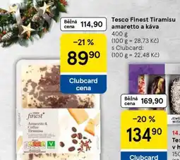 Tesco Tesco Finest Tiramisu amaretto a káva nabídka