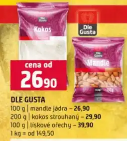 Terno DLE GUSTA mandle jádra nabídka