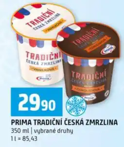 Terno Prima tradiční česká zmrzlina nabídka