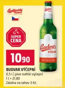 Terno Budvar výčepní nabídka