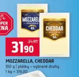 Terno MOZZARELLA, CHEDDAR nabídka