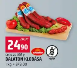 Terno Balaton klobása nabídka