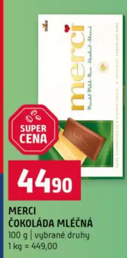 Terno MERCI Čokoláda mléčná nabídka