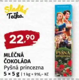 Terno MLÉČNÁ ČOKOLÁDA PYŠNÁ PRINCEZNA nabídka