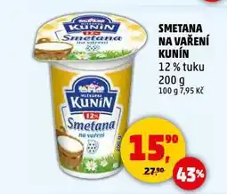 Penny Market Kunín smetana na vaření 12% nabídka