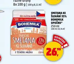 Penny Market Bohemilk opočno smetana ke šlehání nabídka
