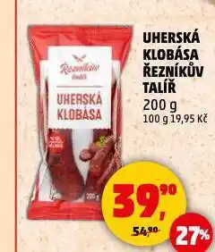 Penny Market Uherská klobása nabídka
