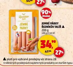 Penny Market Jemné párky nabídka
