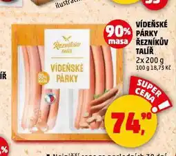 Penny Market Vídeňské párky nabídka